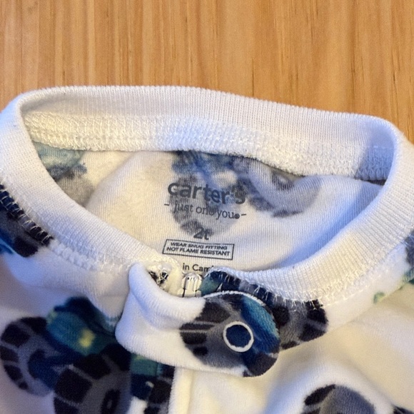 Carter's footed PJs construction theme - Picture 5 of 6